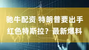 驰牛配资 特朗普要出手红色特斯拉？最新爆料
